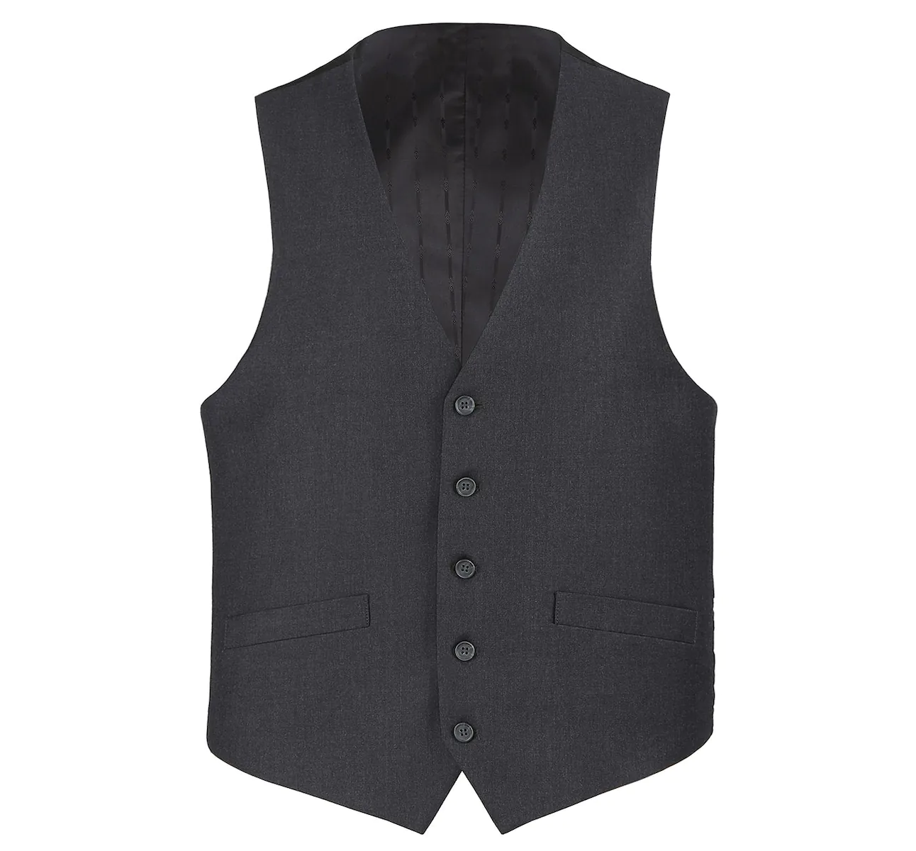 Men's Button Formal Suit Vest Regular Fit Suit Waistcoat
