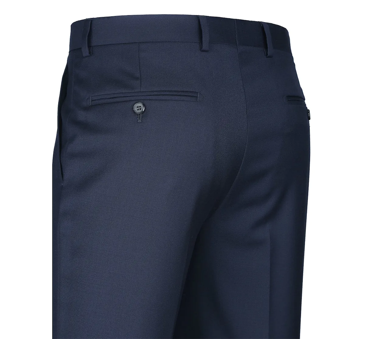 Men's Regular Fit Flat Front Wool Suit Pant